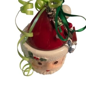 Mystery Jewelry Jar Santa Christmas Themed